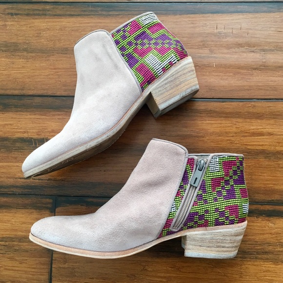 Sam Edelman Shoes - Sam Edelman booties with tribal print detail 8.5